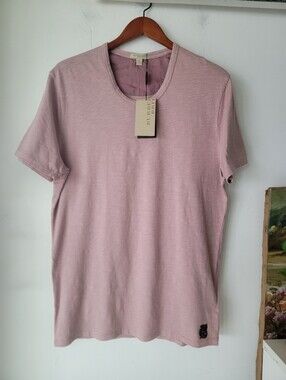 Burberry Brit Men's Antique Pink Short Sleeve Logo T-Shirt Size XL